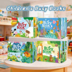 Quiet Busy Book Children's Tear Tear Paste Book Educational Toys Paper 3-6 Years Early Childhood Teaching