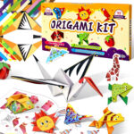 40 Projects Colorful Pattern 6x6 Origami Paper Kit  for Kids with Guiding Manual, Square Papers, Origami Paper Folding