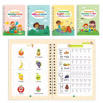 Large Reusable Magic Grooved Writing Practice for Kids with 1 Pen & 5 Refills - Image 2