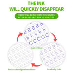 Large Reusable Magic Grooved Writing Practice for Kids with 1 Pen & 5 Refills - Image 3