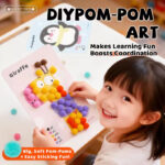 Educational Insights Animal-Themed Plush Pom Pom Kit-Arts Crafts for Kids Mess-Free Sensory Activity Ages 5+ DIY Creativity Gift - Image 2