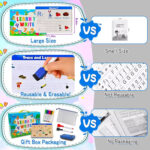 40 Activities Reusable Tracing Books for Kids with 8 Erasable Marker & 140 Stickers,Reusable Handwriting Practice for Kids - Image 3